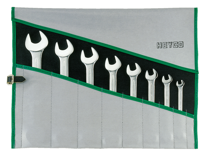 Double Ended Open Jaw Wrench Set, 12 pcs., 1/4×5/16 – 1.1/16×1.1/4″ AF